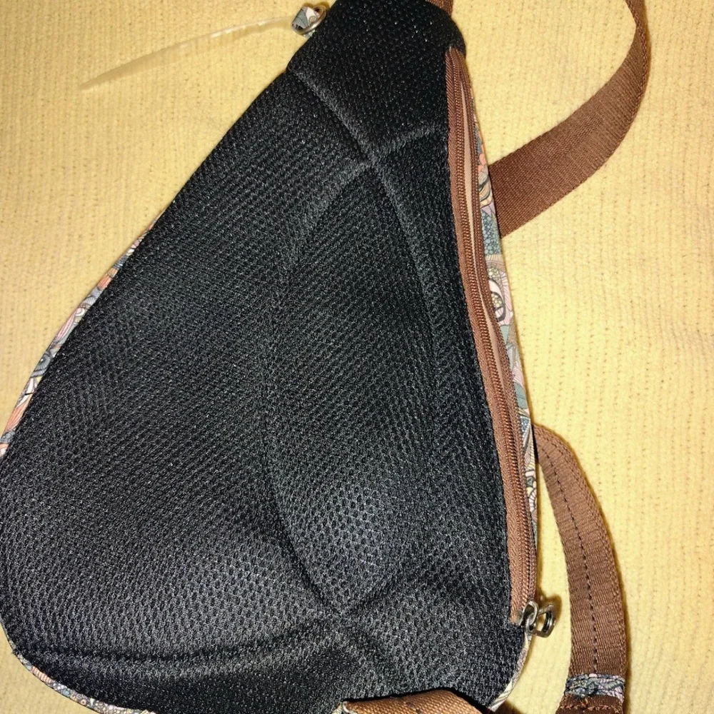 Sakroots Multicolor Sling Bag with Brown Accents - Picture 3 of 7
